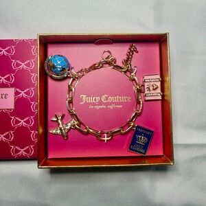 Juicy Couture Gold Traveler Charm Bracelet